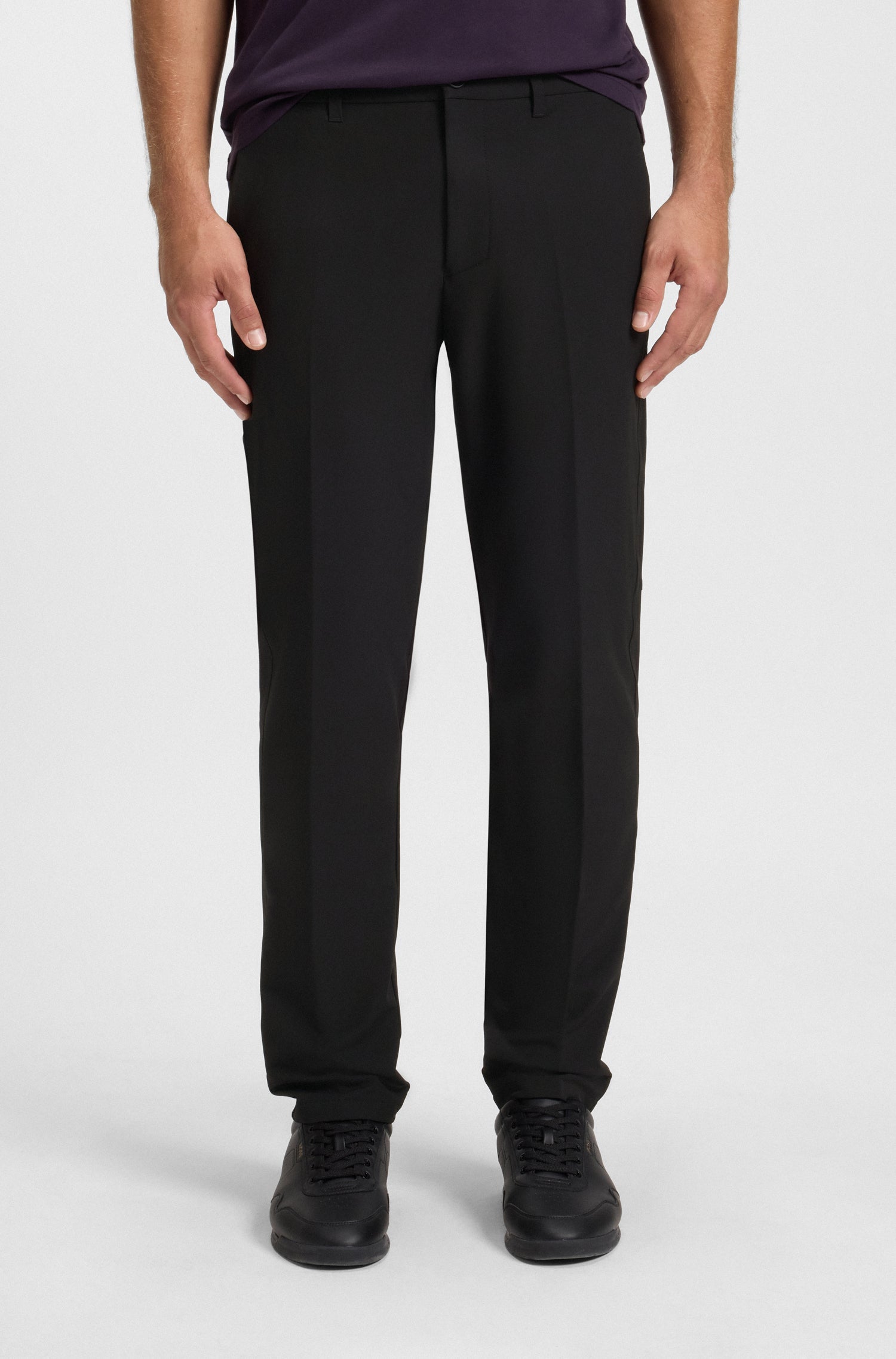 BLACK // TROUSERS T_COMMUTER-REG