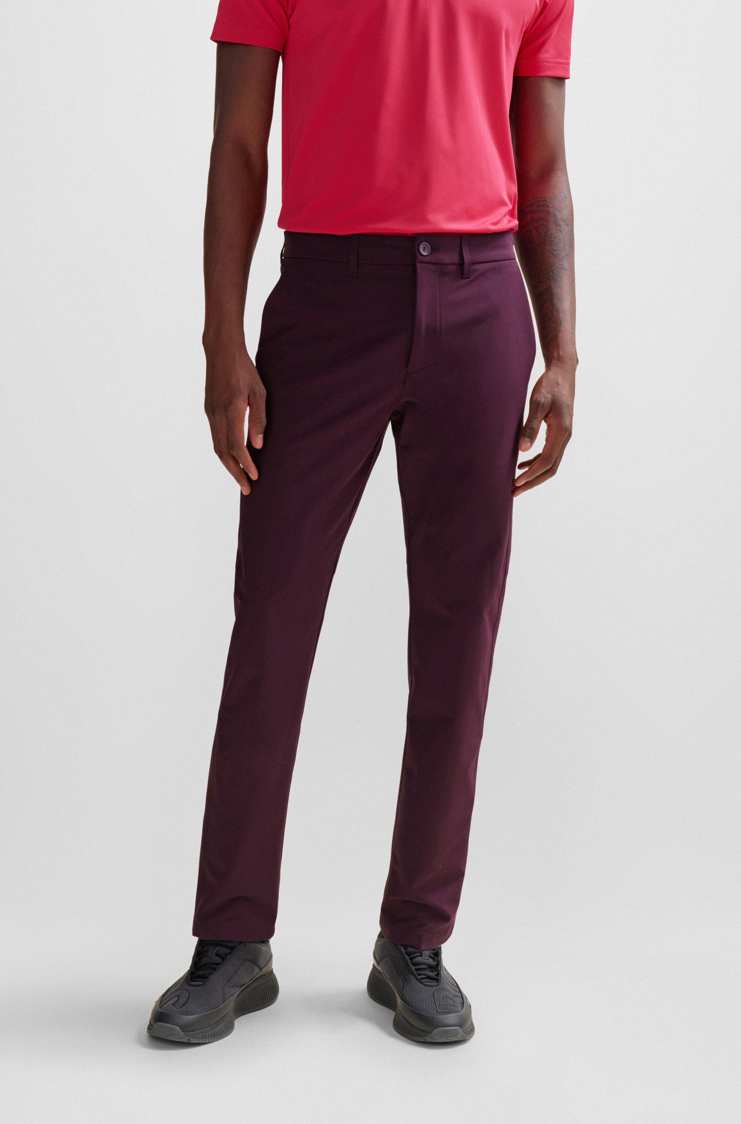 OPEN PINK // CASUAL TROUSERS T_COMMUTER-SLIM
