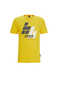 Logo T-shirt with round neck - Light & Pastel Yellow