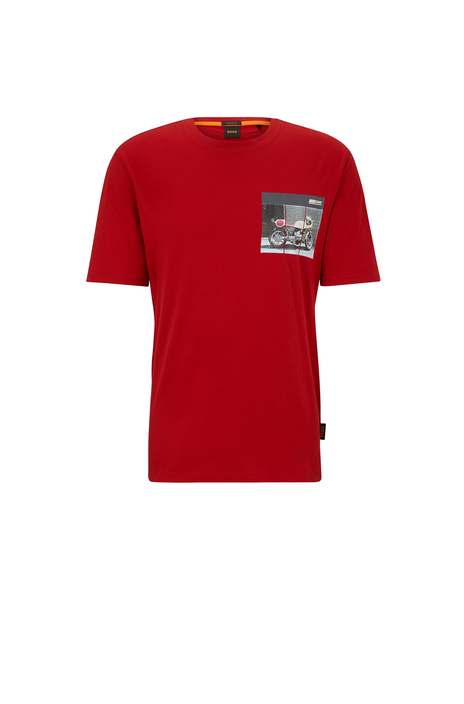 Plain T-shirt with image - Bright Red