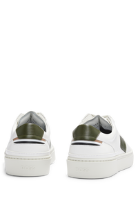 Gary leather trainers - Open White