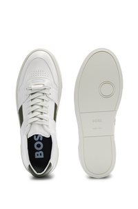 Gary leather trainers - Open White