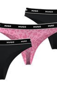 Set of 3 thongs - Medium Pink