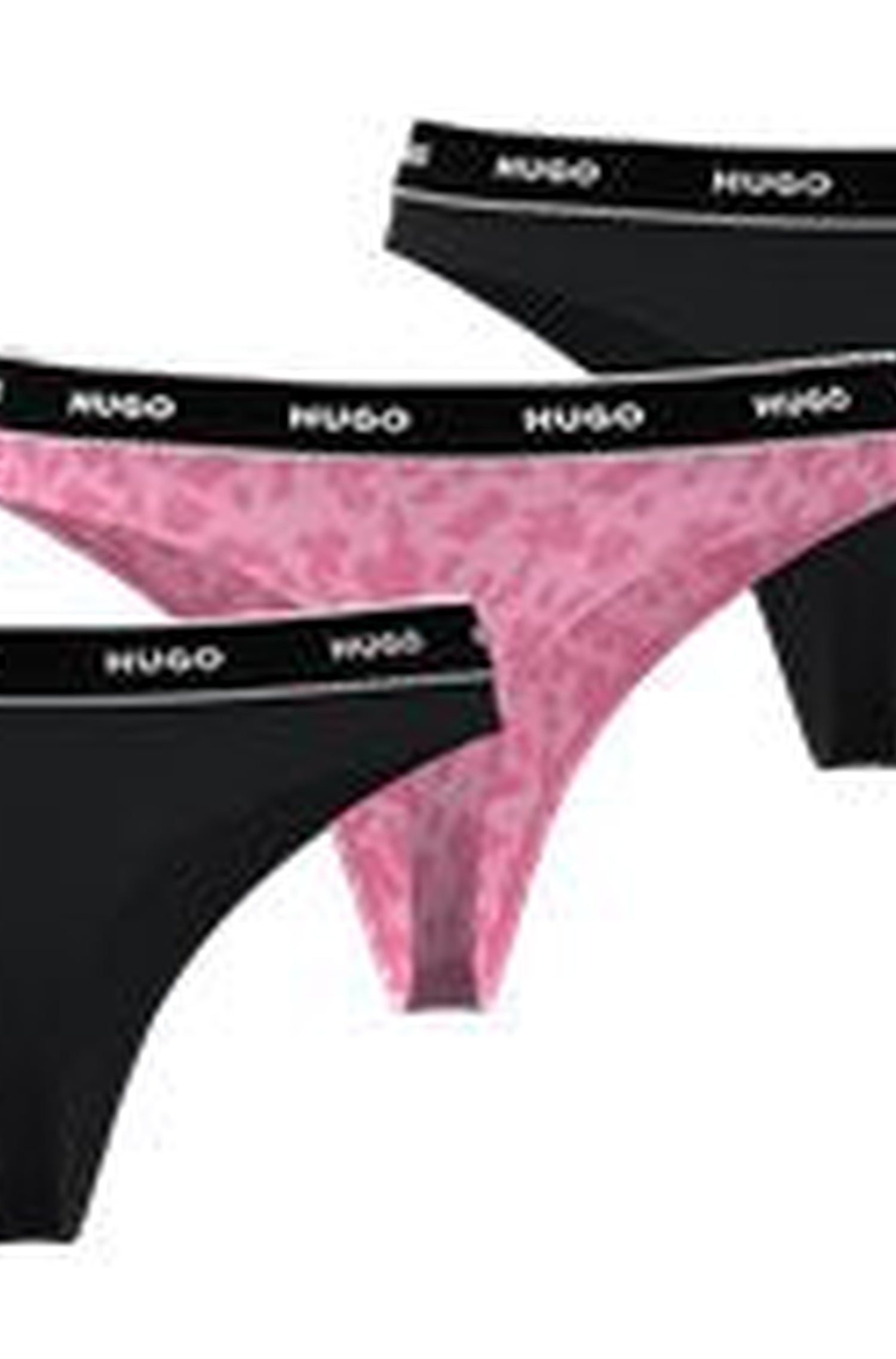 Set of 3 thongs - Medium Pink