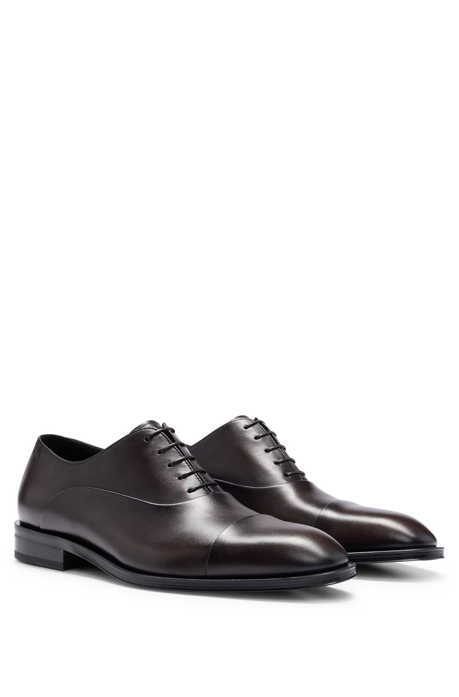 Derbies Derrek en cuir - Dark Brown