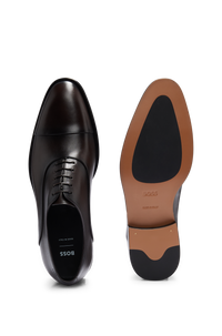 Derbies Derrek en cuir - Dark Brown