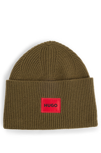 DARK BEIGE // KNITTED BEANIE XAFF 6