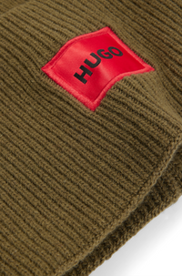 DARK BEIGE // KNITTED BEANIE XAFF 6