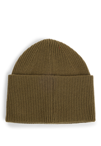 DARK BEIGE // KNITTED BEANIE XAFF 6