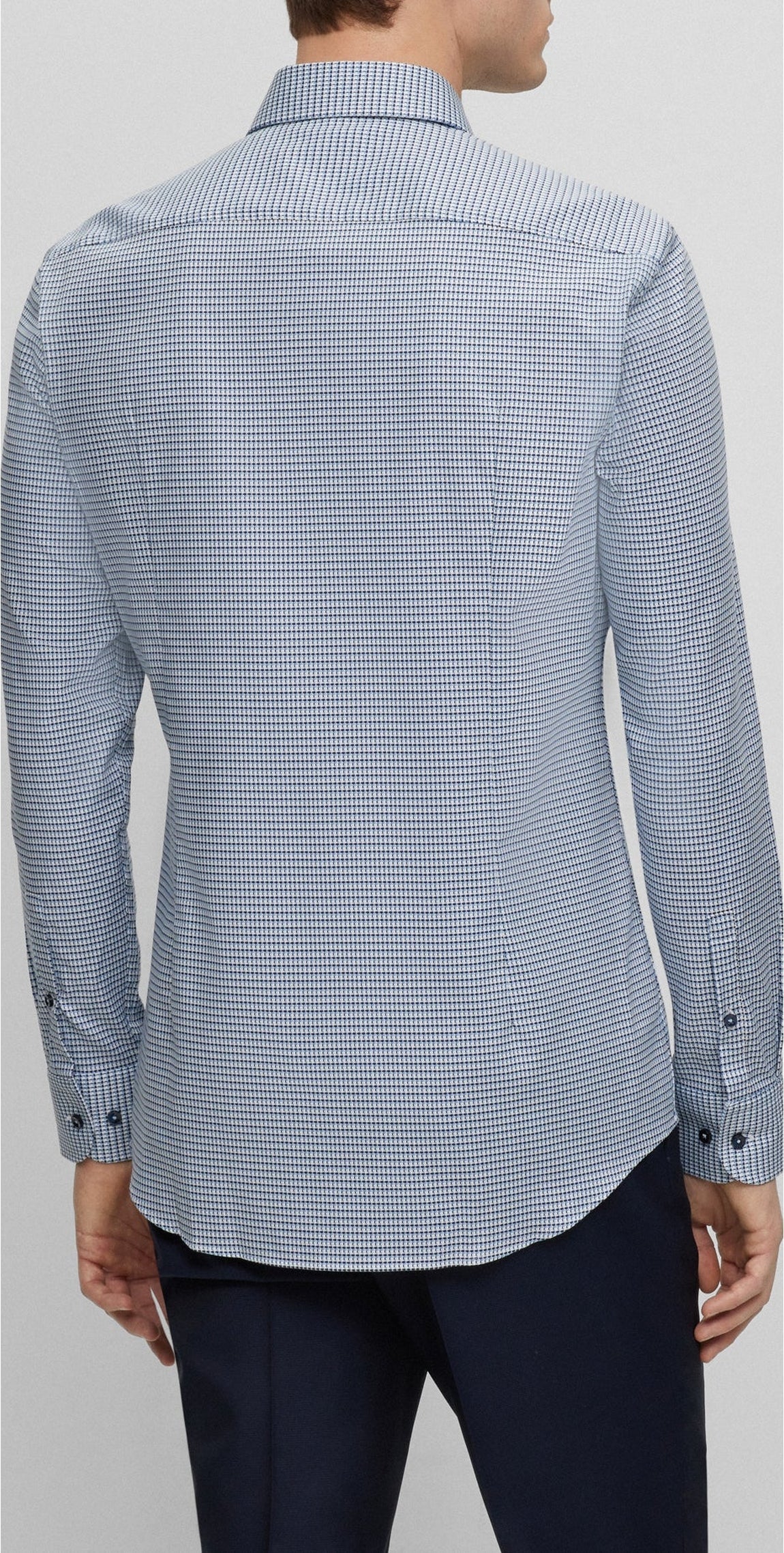 LIGHT & PASTEL BLUE // BUSINESS SHIRTS H-HANK-SPREAD-C5-233