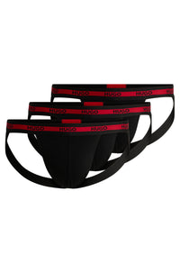Set of 3 jockstraps - Black