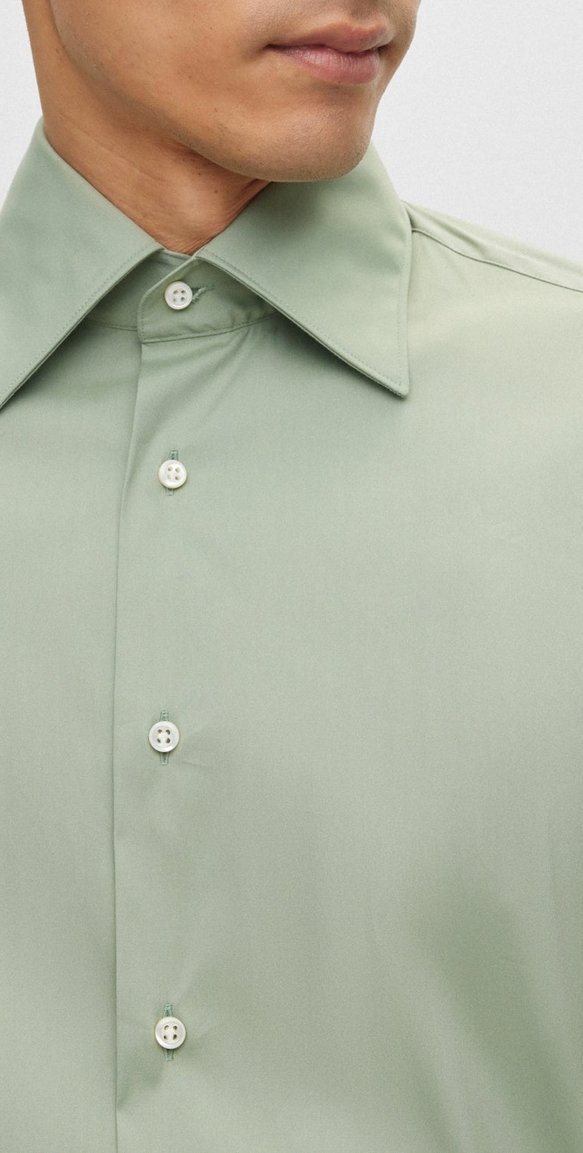 HORS LIGNE // LIGHT & PASTEL GREEN // BUSINESS SHIRTS L-JON-KENT-C1-233