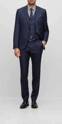DARK BLUE // BUSINESS SHIRTS L-HAYS-KENT-233