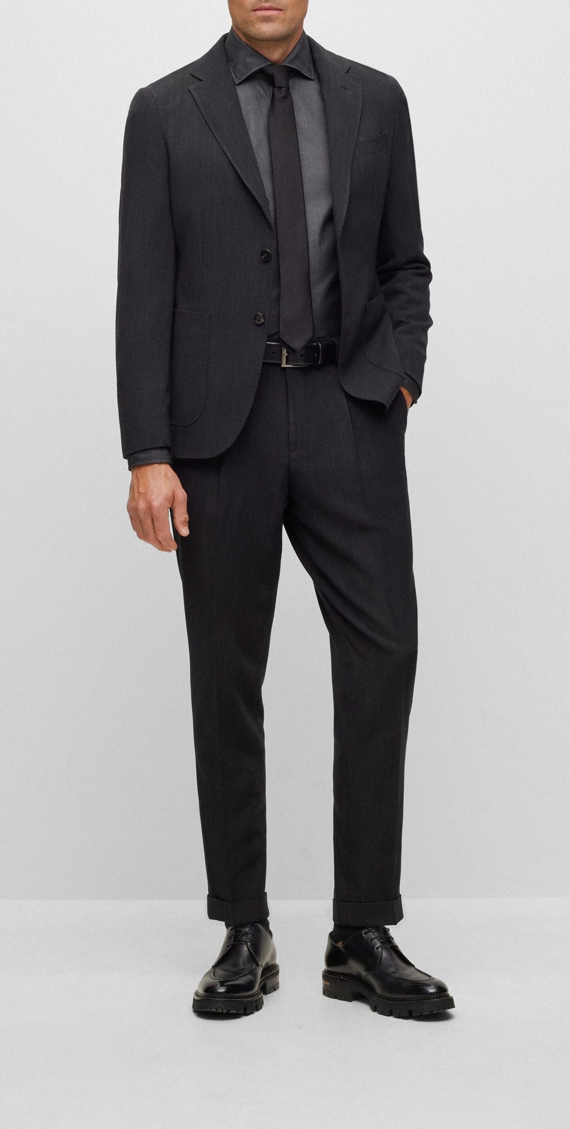 BLACK // BUSINESS SHIRTS L-HAYS-SPREADB-233