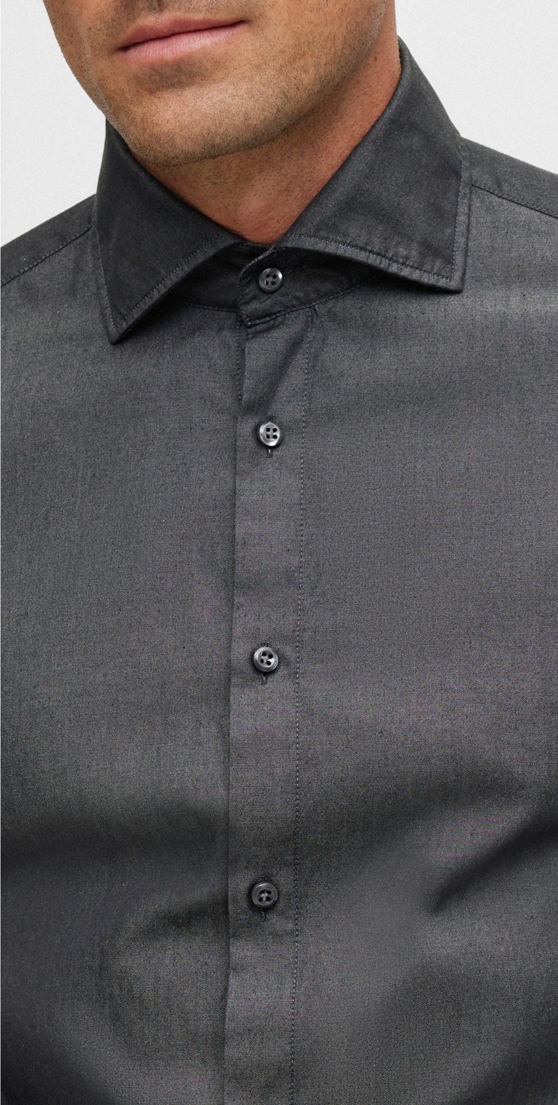 BLACK // BUSINESS SHIRTS L-HAYS-SPREADB-233