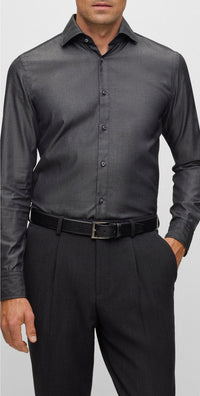 BLACK // BUSINESS SHIRTS L-HAYS-SPREADB-233