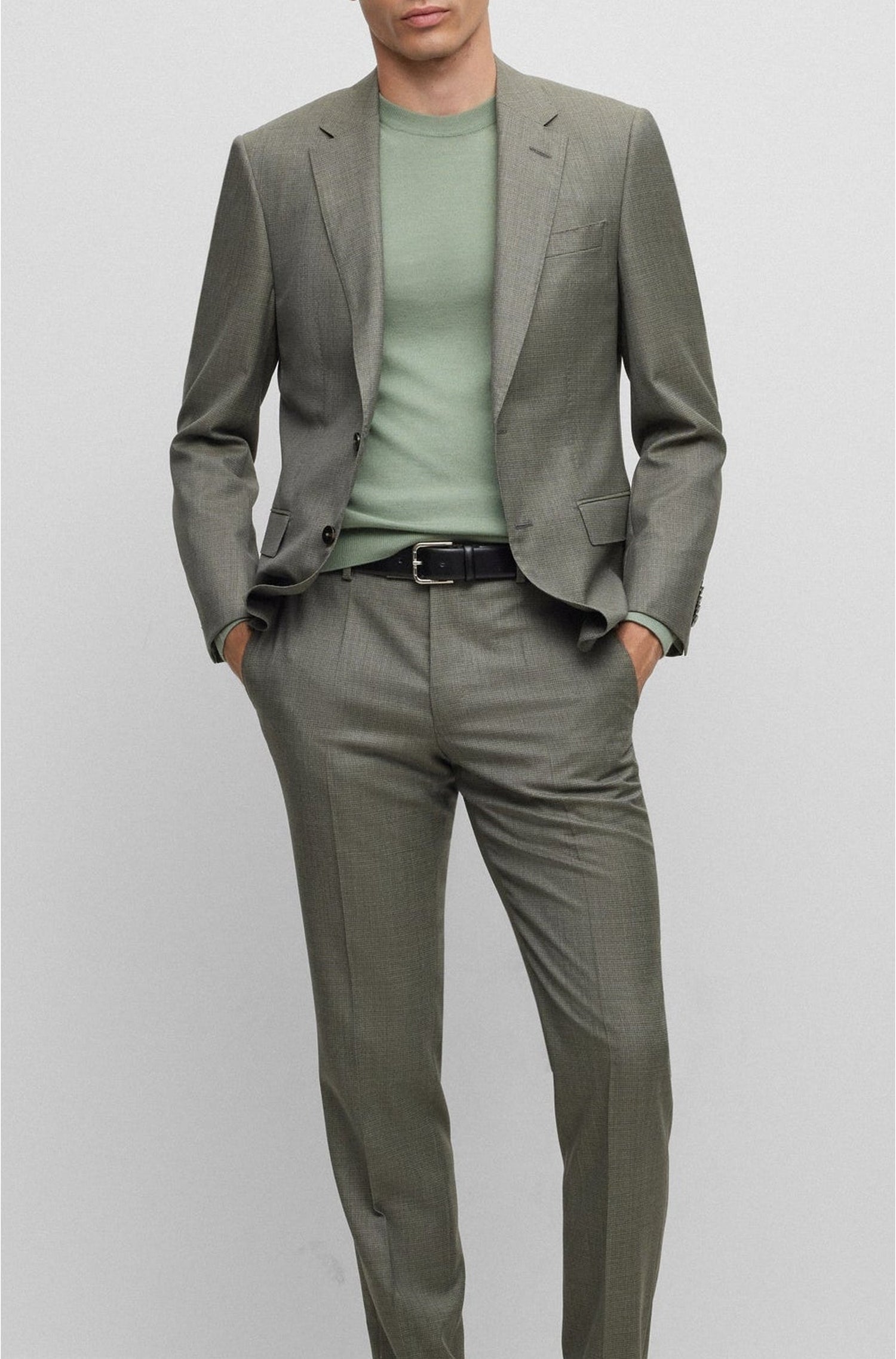 Overo jumper in wool, silk and cashmere - Light & Pastel Green