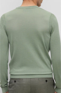 Overo jumper in wool, silk and cashmere - Light & Pastel Green