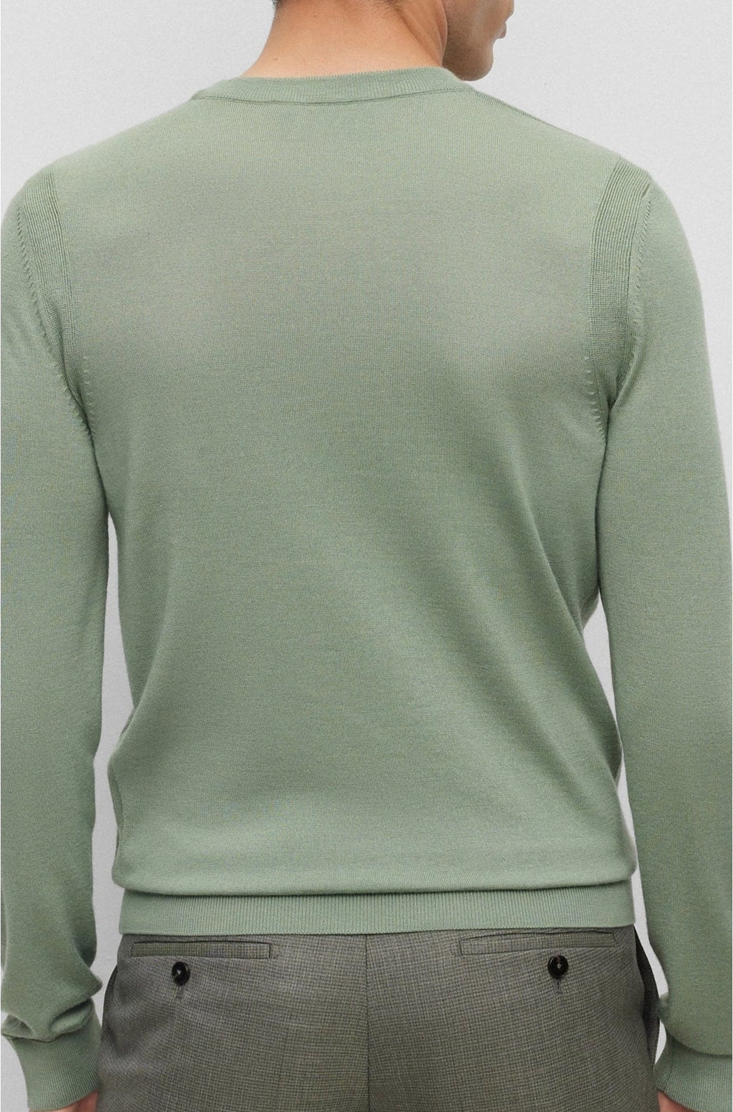 Overo jumper in wool, silk and cashmere - Light & Pastel Green