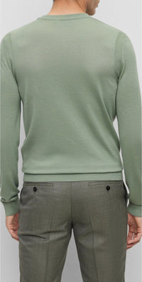 Wool Overo jumper - Light & Pastel Green