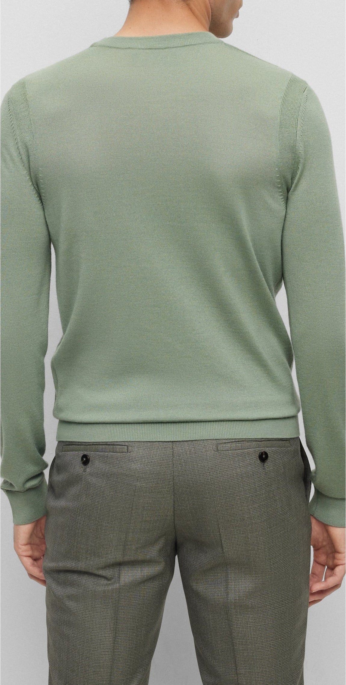 Wool Overo jumper - Light & Pastel Green
