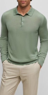 Ovio jumper in wool - Light & Pastel Green