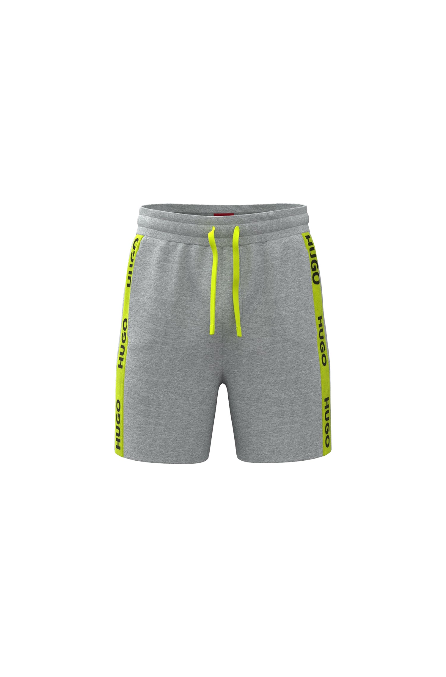 Neon shorts with an elasticated waistband - Medium Grey