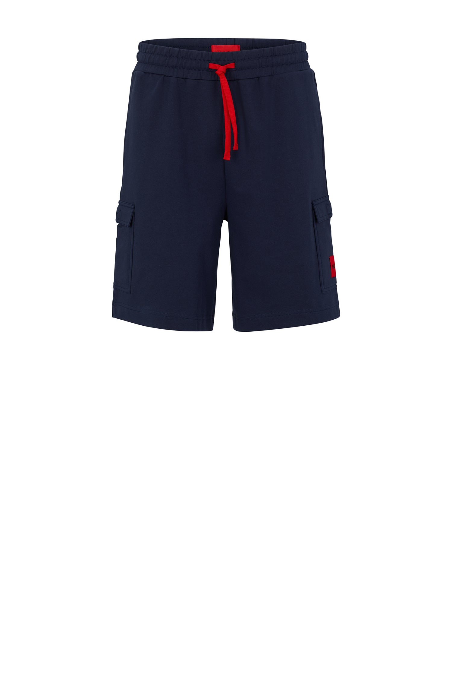 Reverse lace-up shorts - Dark Blue