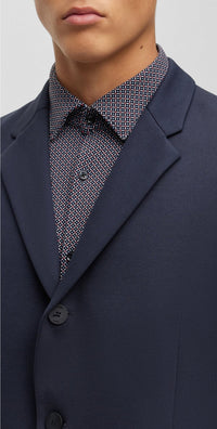 Button-down blazer - Dark Blue