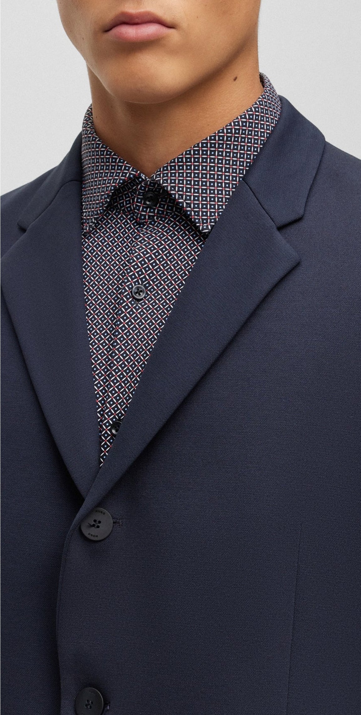 Button-down blazer - Dark Blue