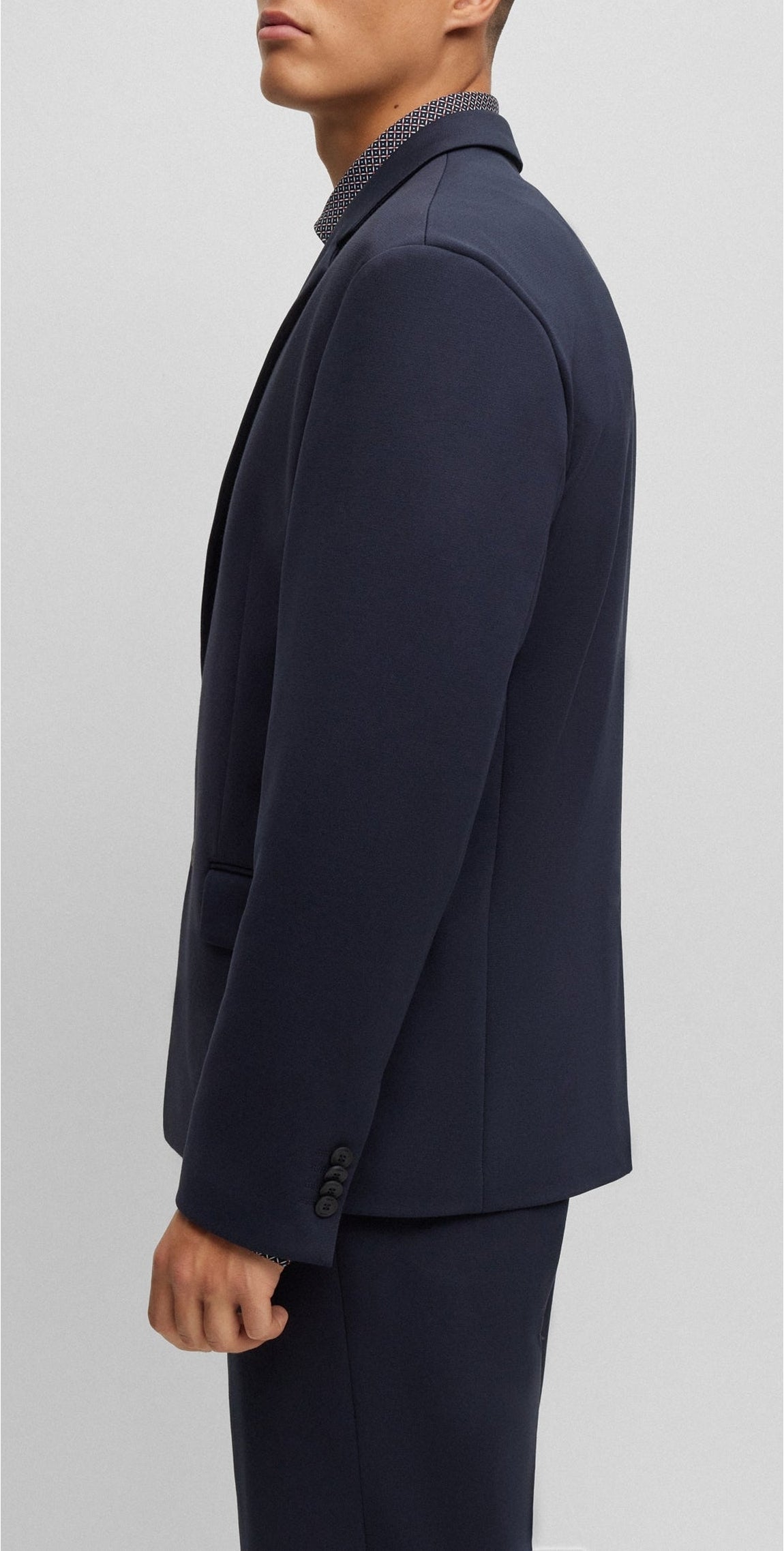 Button-down blazer - Dark Blue