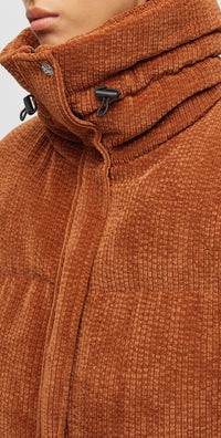 Fary down jacket - Open Brown