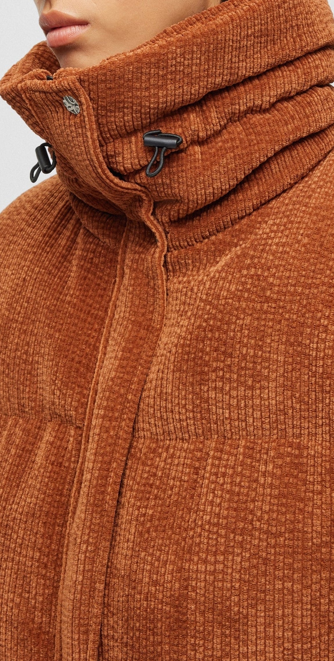 Fary down jacket - Open Brown