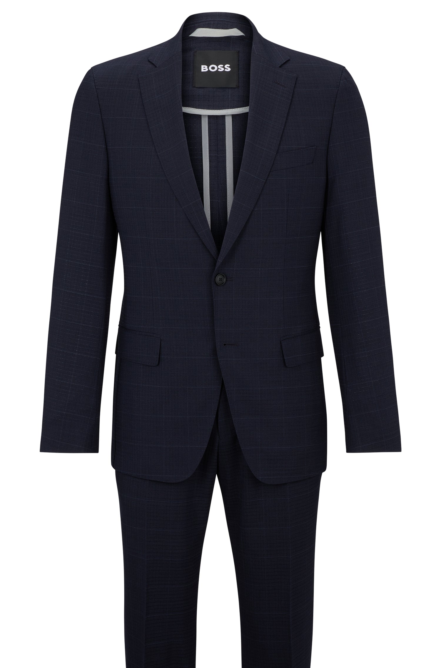Costume deux pièces Huge en laine mélangée - Dark Blue