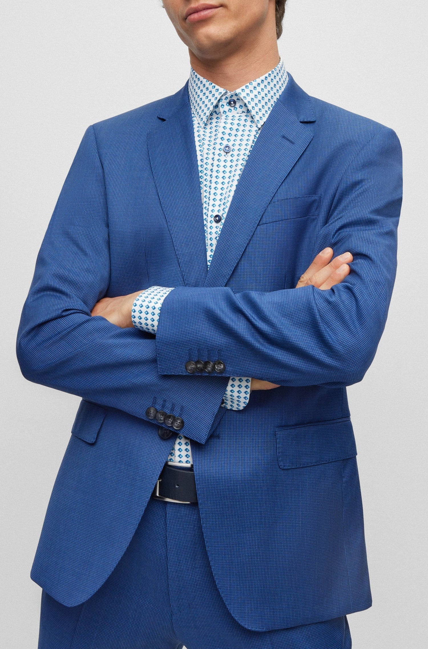 DARK BLUE // BUSINESS SUITS H-HUGE-2PCS-224
