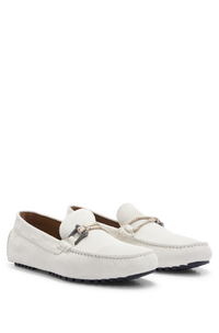Leather Driver loafers - Open White