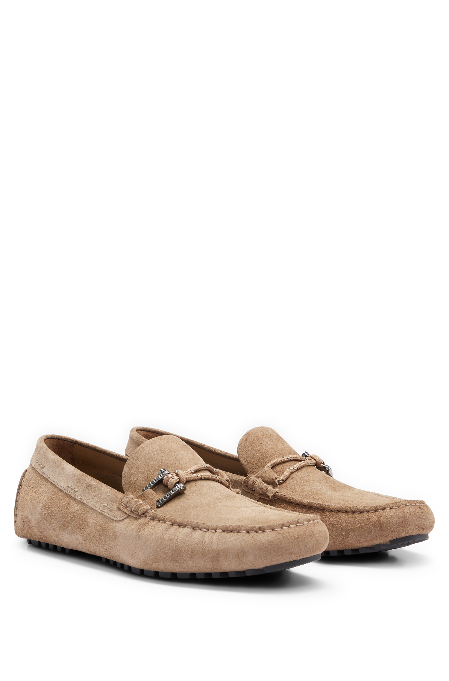 Mocassins Driver en cuir - Medium Beige
