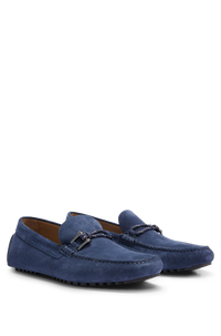 Mocassins Driver en cuir - Bright Blue