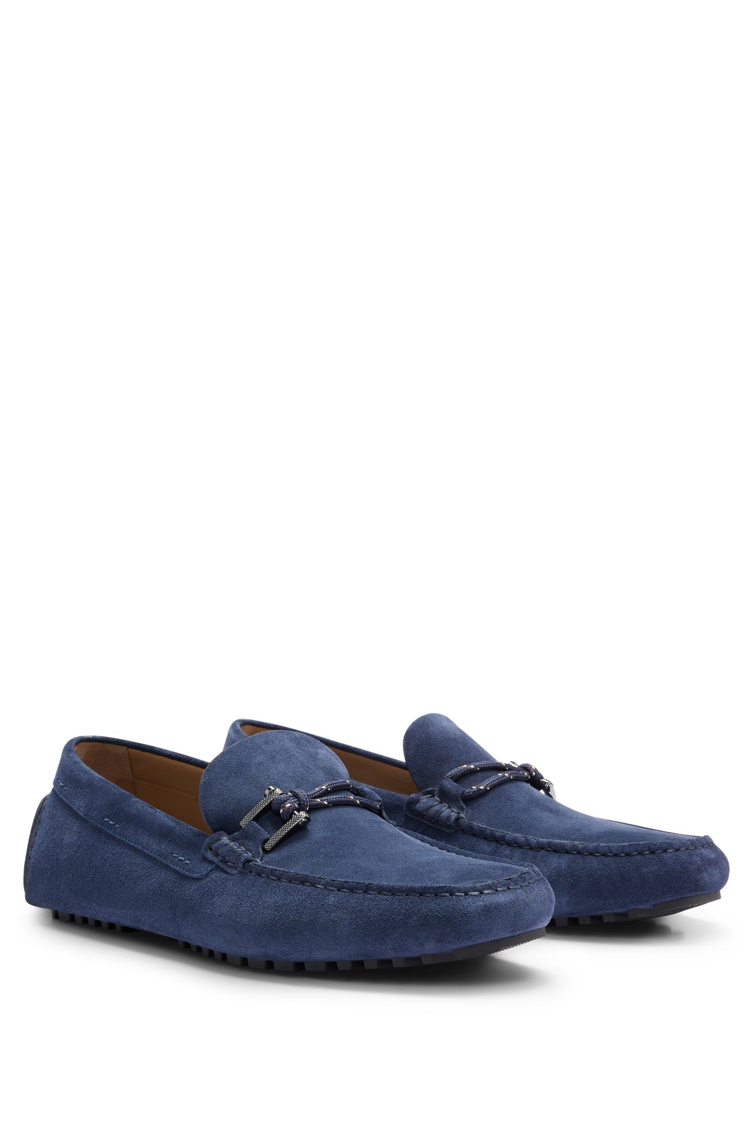 Mocassins Driver en cuir - Bright Blue