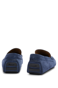 Mocassins Driver en cuir - Bright Blue