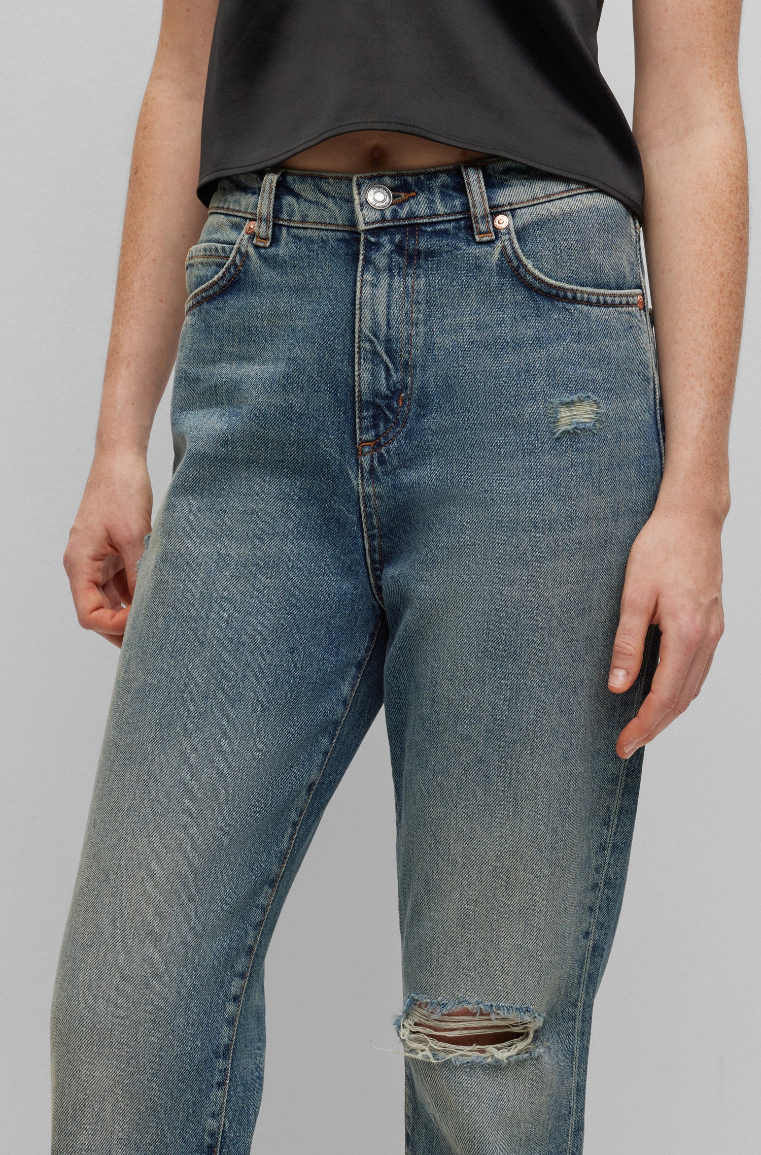 Jean à coupe décontractée - Medium Blue