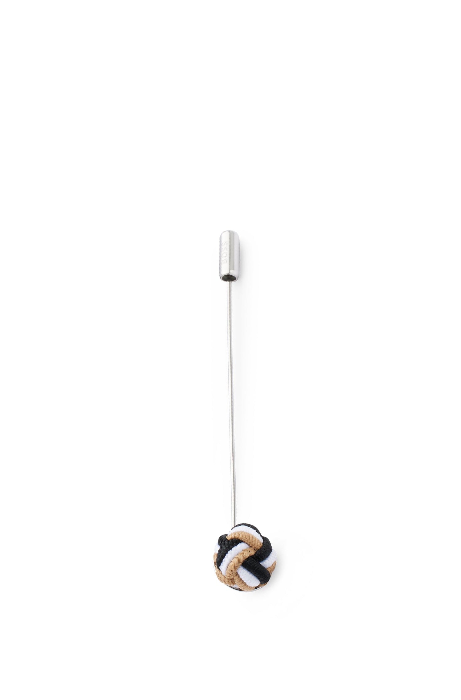 Braided tie pin - Medium Beige