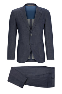Costume deux pièces Heston en laine - Dark Blue