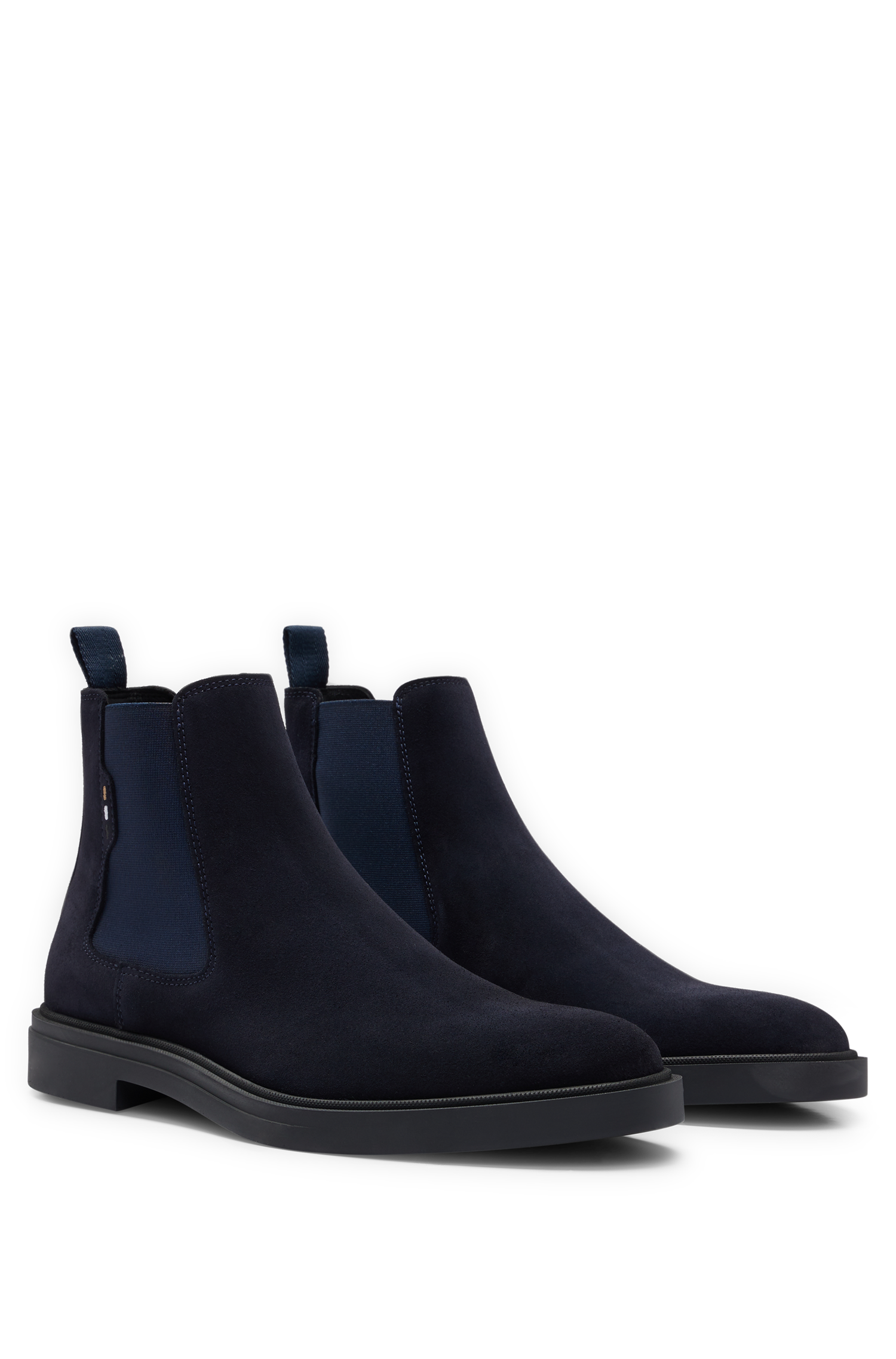 Calev leather boots - Dark Blue
