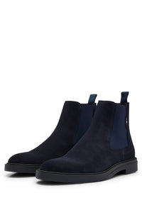 Calev leather boots - Dark Blue