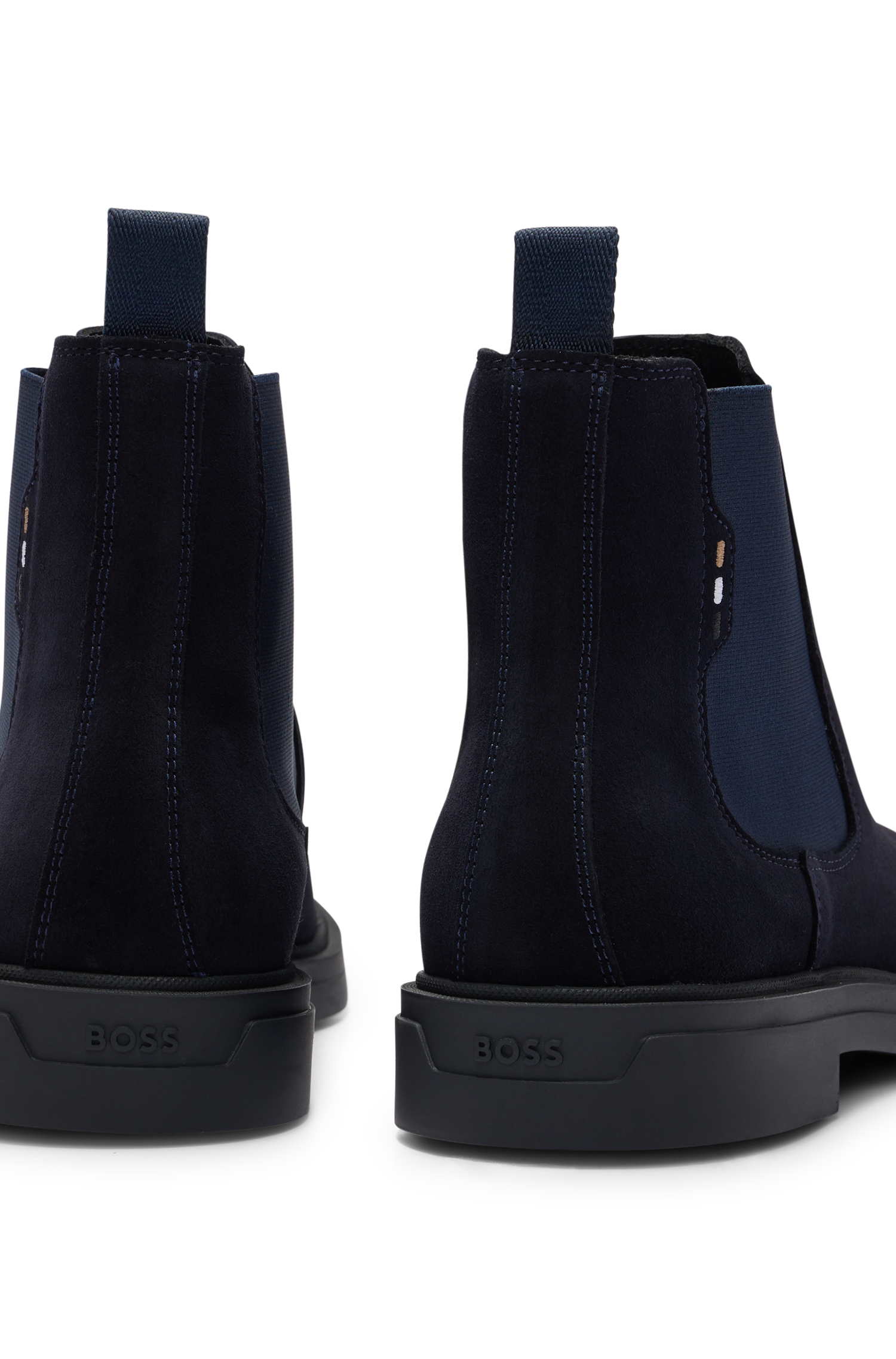 Calev leather boots - Dark Blue
