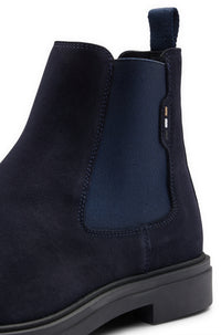 Calev leather boots - Dark Blue