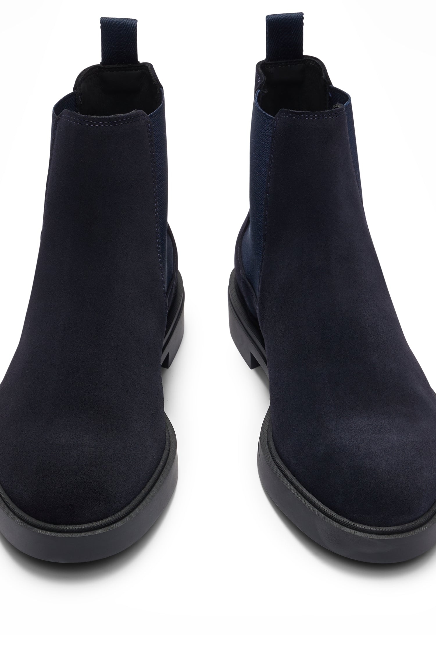 Calev leather boots - Dark Blue