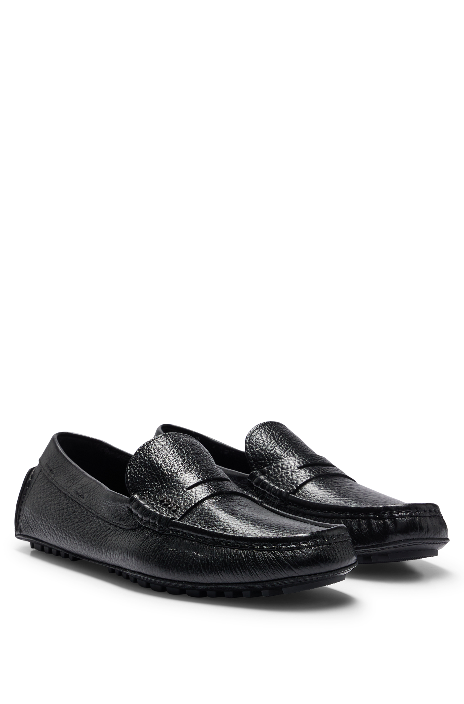 Leather Driver loafers - Black