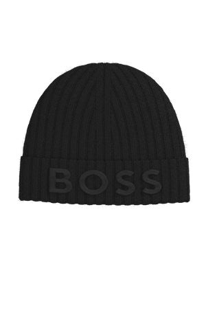 BLACK // KNITTED BEANIE LARA_HAT